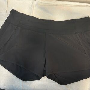 Lululemon Black running shorts 12 Speed up Run 4”